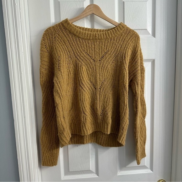 Madewell Sweater Knit Pullover Brown Alpaca Minimalist Neutral Work Size Small - Picture 3 of 7